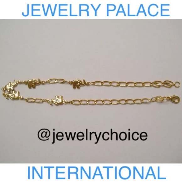 🆕14K Gold Filled Dancing Elephants Charm Anklets. - Picture 9 of 10